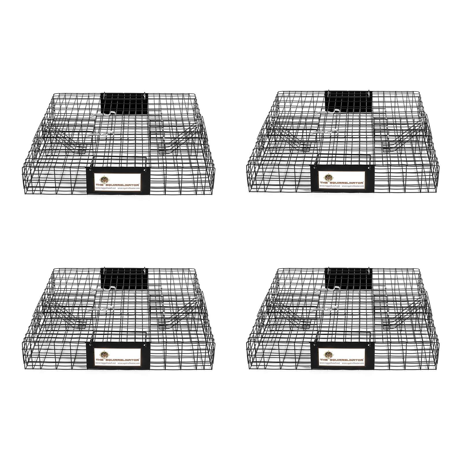 Rugged Ranch Squirrelinator Squirrel Chipmunk Metal 2 Door Trap Cage (4 Pack) gallery