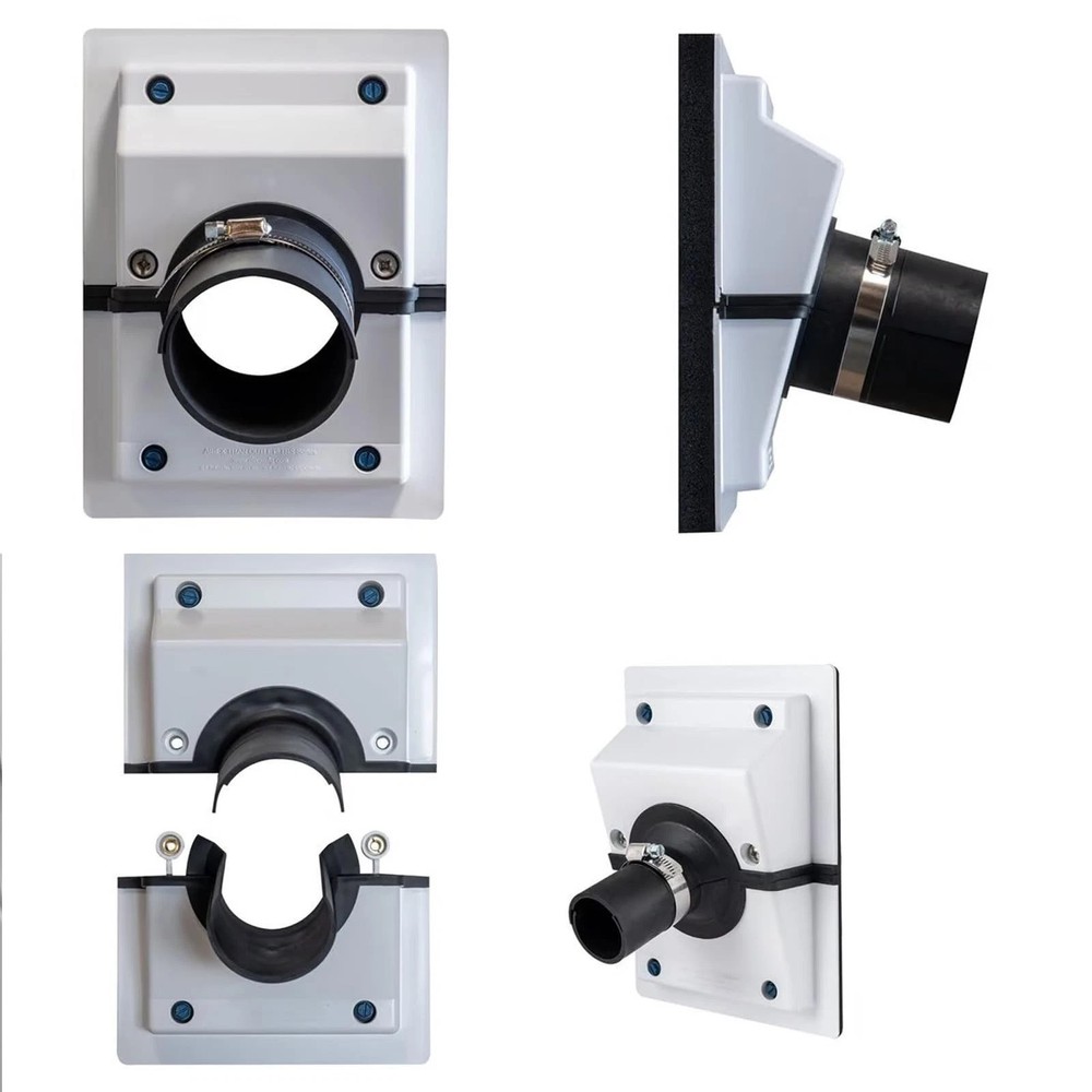 Adjustable HVAC Line-Set Cover Kit, Indoor Outdoor Split Wall Penetration