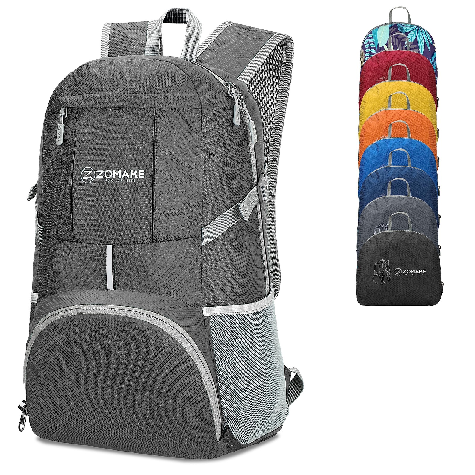 Lightweight Packable Backpack 35L, Water Resistant Foldable Hiking Day Pack