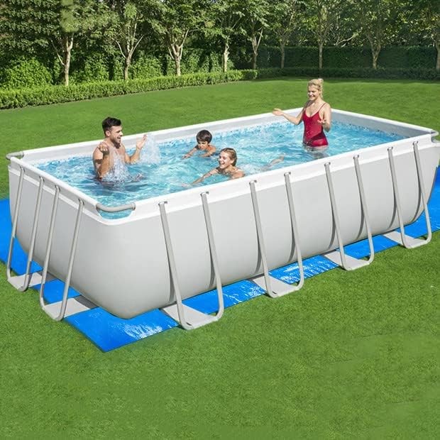 Rectangular Frame Pool Ground Cloth, 14.6x8.3Ft Waterproof Liner Pad gallery