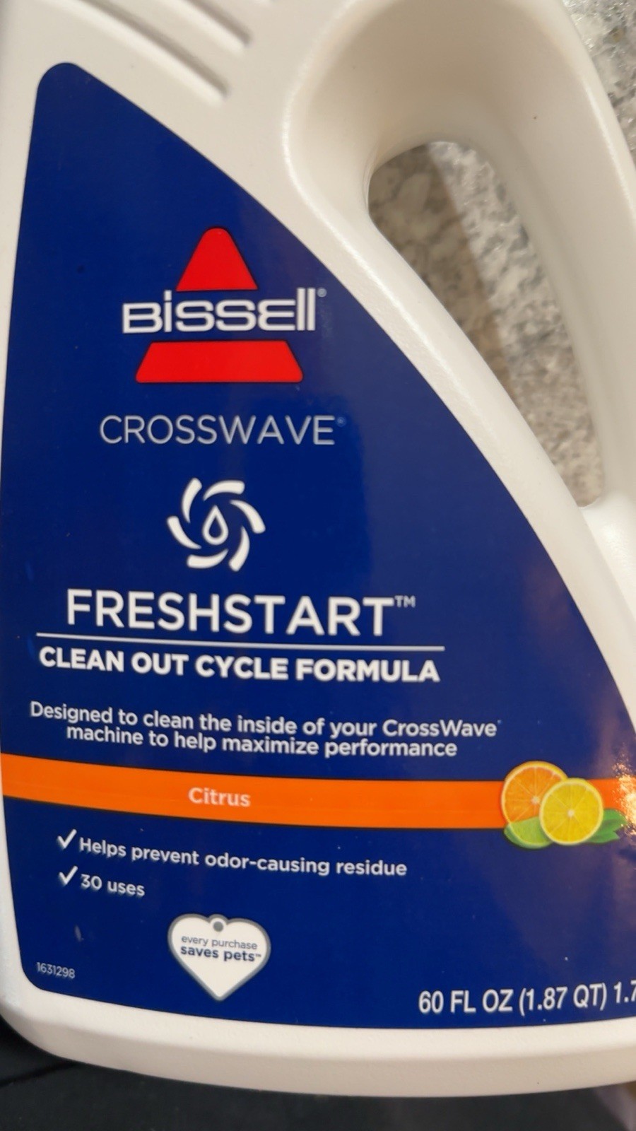 BISSELL FreshStart CrossWave Cleanout Formula, 3557, 60oz, Prevent Odor-Causi gallery