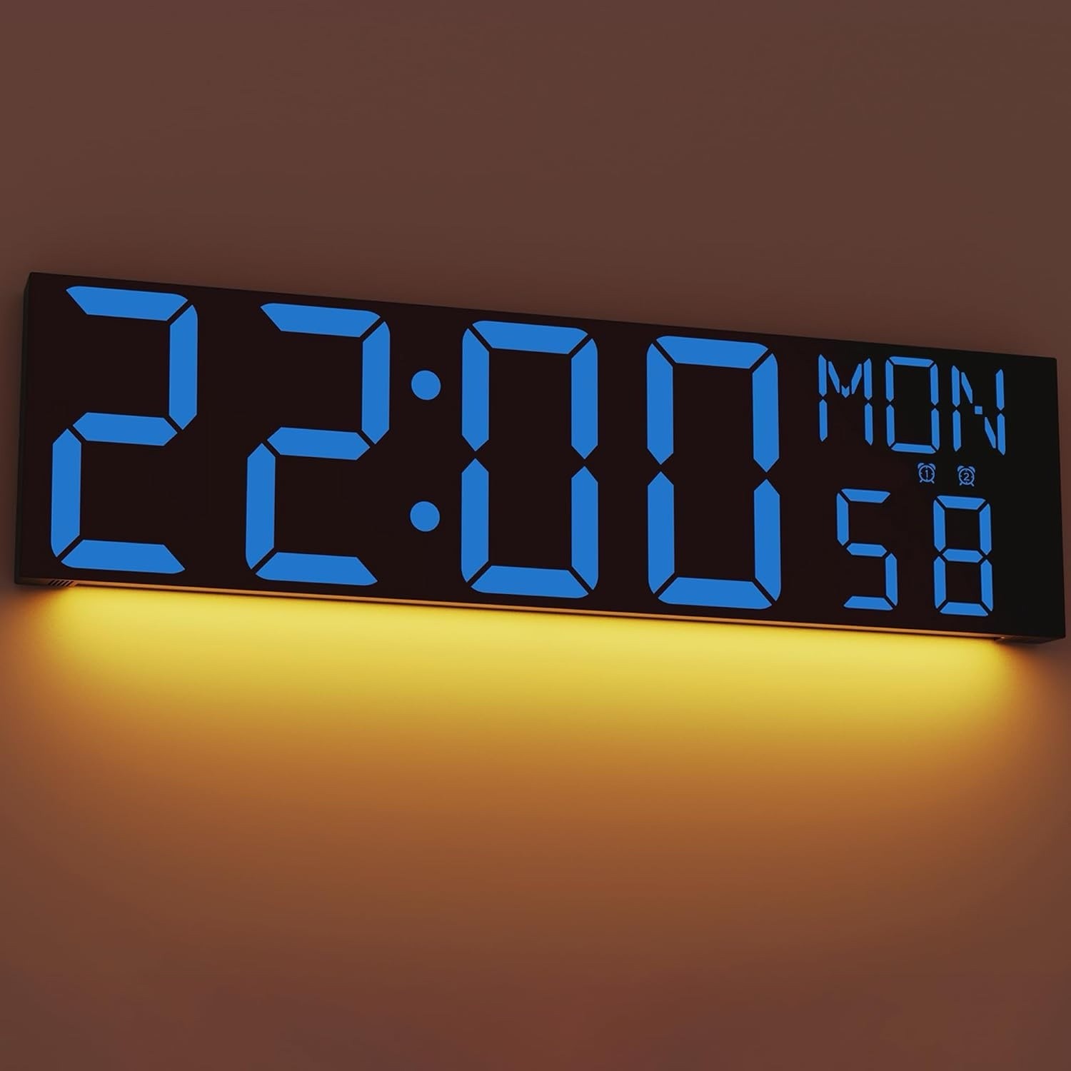 JALL 30" Large Digital Wall Mount Clock with Remote Control, Alarm gallery
