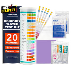 20 in 1 Complete Drinking Water Test Kits 125 Strips-Well Tap Home City Water…
