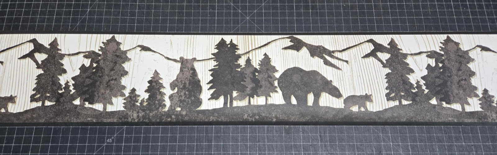 Mountain Forest Wallpaper Border Bears Woods WT1136B Trees gallery