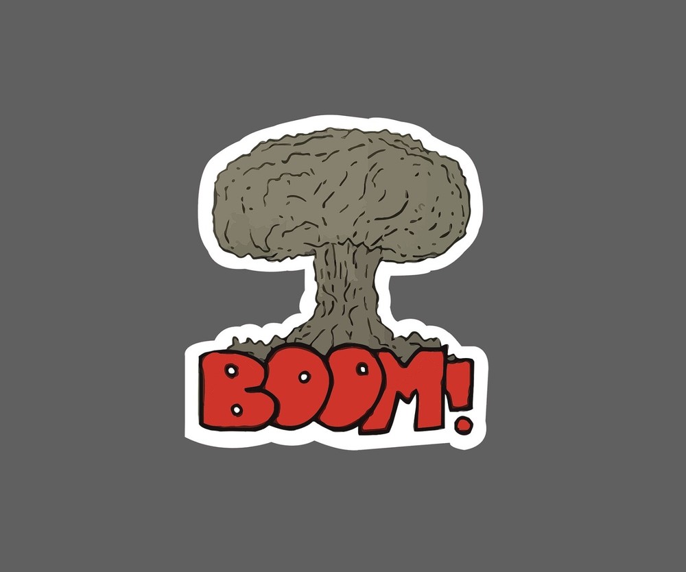 Boom Sticker Explosion Bomb Waterproof - Buy Any 4 For $1.75 Each Storewide!