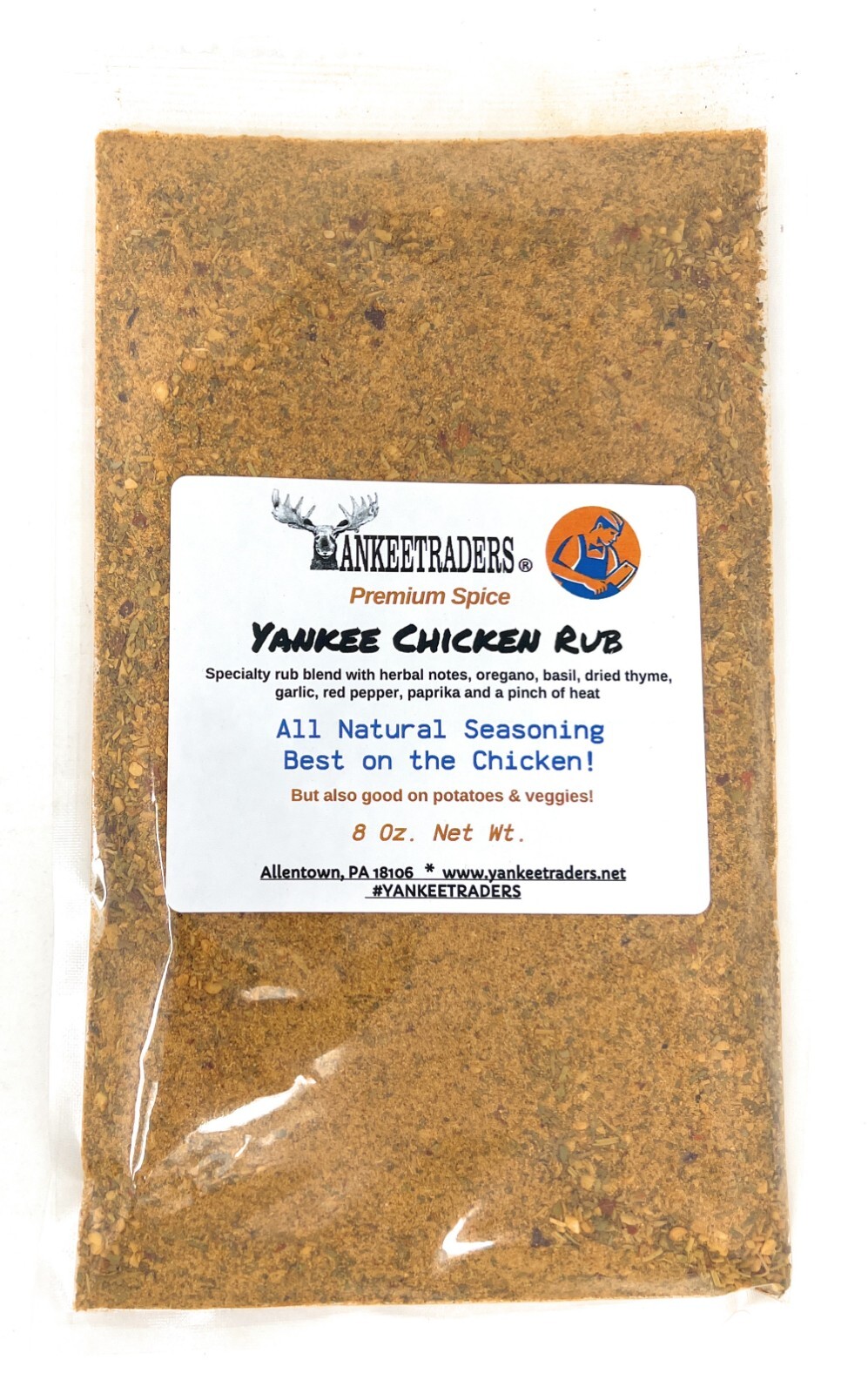 YANKEETRADERS® Chicken Spice Blend, Premium Meat Rub Mix, 1/2 Pound Pack gallery