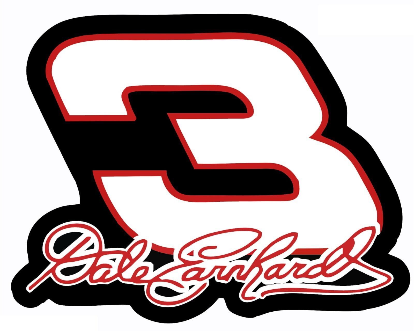 Dale Earnhardt 3 racing Sticker Decal gallery
