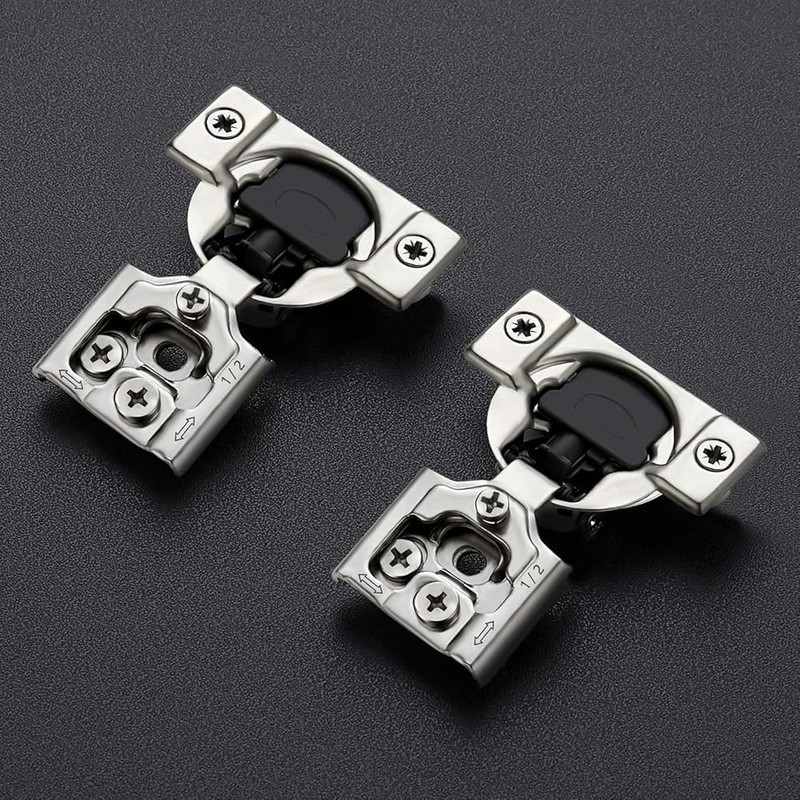 Soft Close Cabinet Hinges 3-Way Adjustable Heavy Duty Nickel Plated New gallery