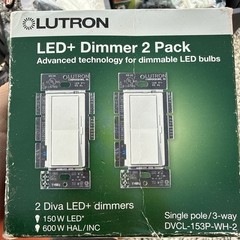 Lutron Diva LED+ Dimmer Switch for Dimmable LED Bulbs (DVCL-153P-WH-2) (2-Pack)