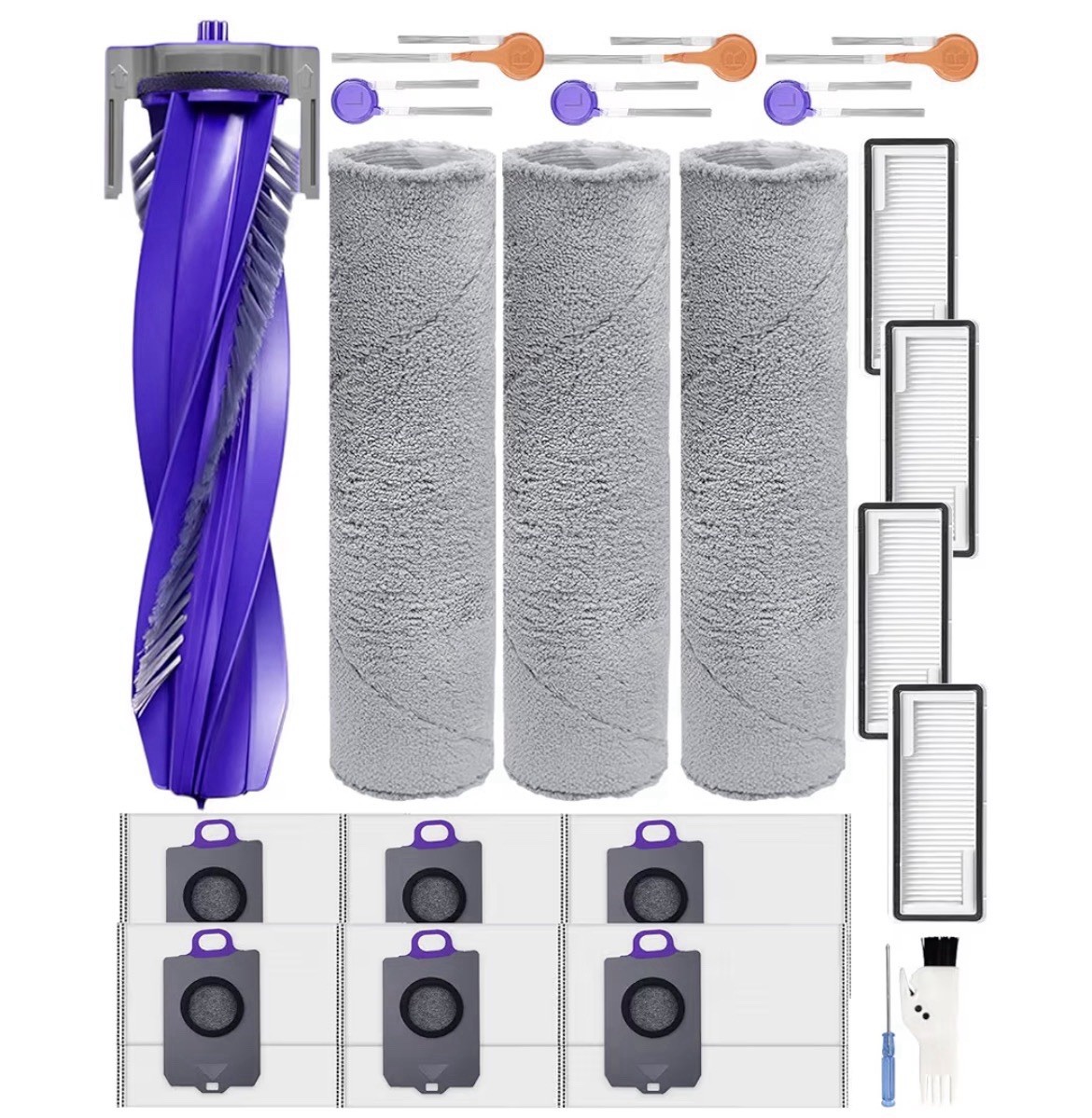 22pcs Accessory Kit for Narwal Flow Robot Vacuum Cleaner Replacement Set gallery