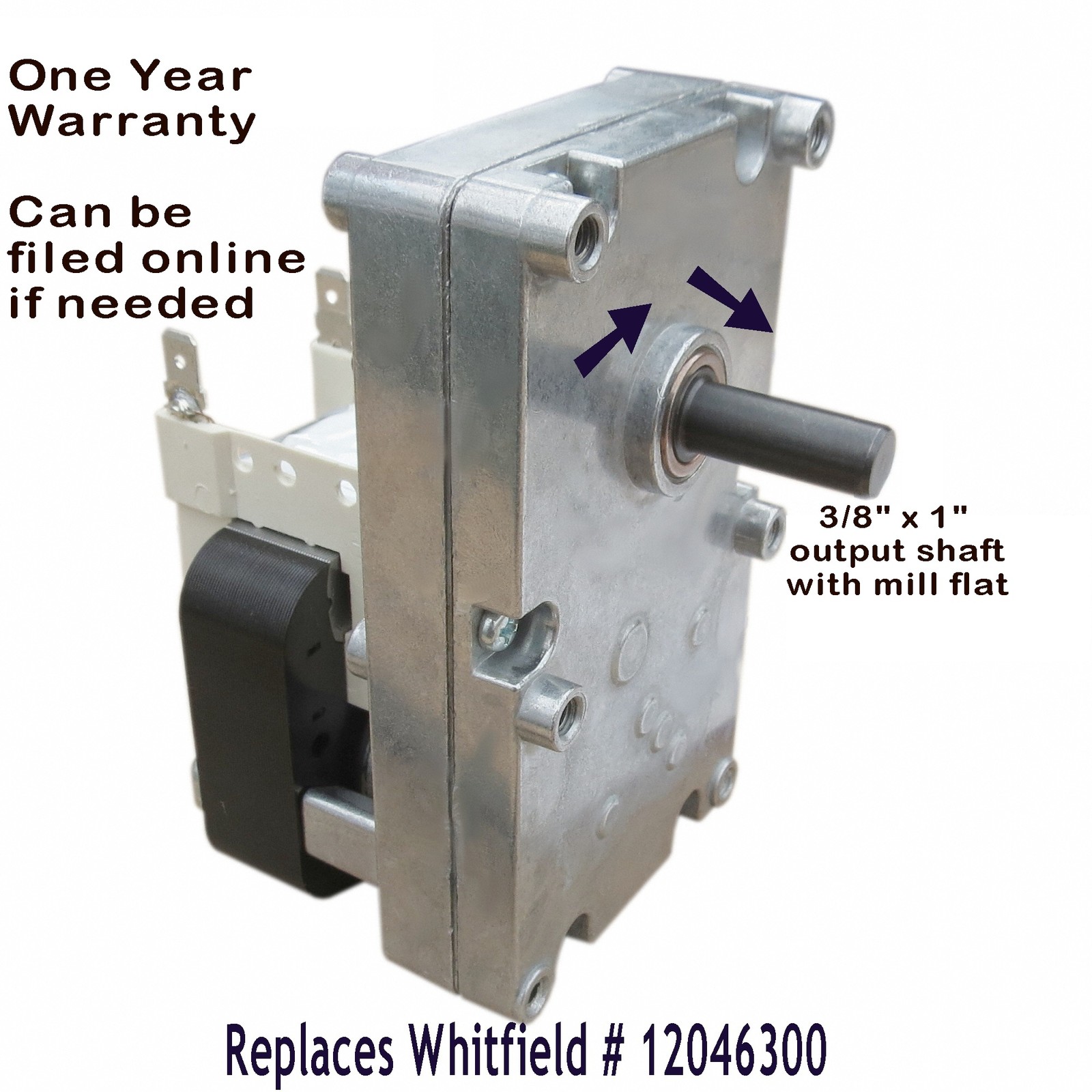 WHITFIELD ADVANTAGE AUGER FEED MOTOR -1 RPM CW [XP7000] -H5886 -12046300 gallery