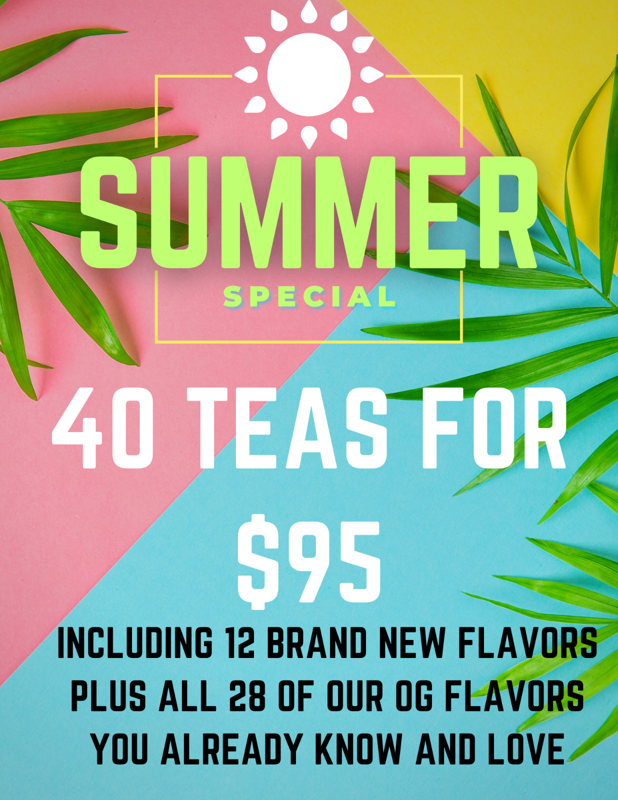 Loaded Caffeinated and Sugar Free TEA Mixes FREE SHIPPING 40 for $95 gallery