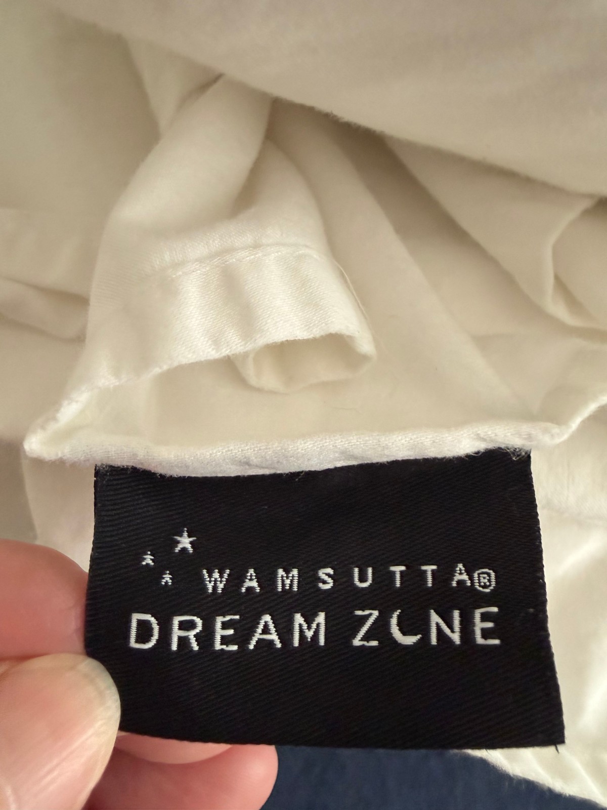 Wamsutta Dream Zone WHITE PIMACOTT Queen Flat & Fitted Sheet Set gallery