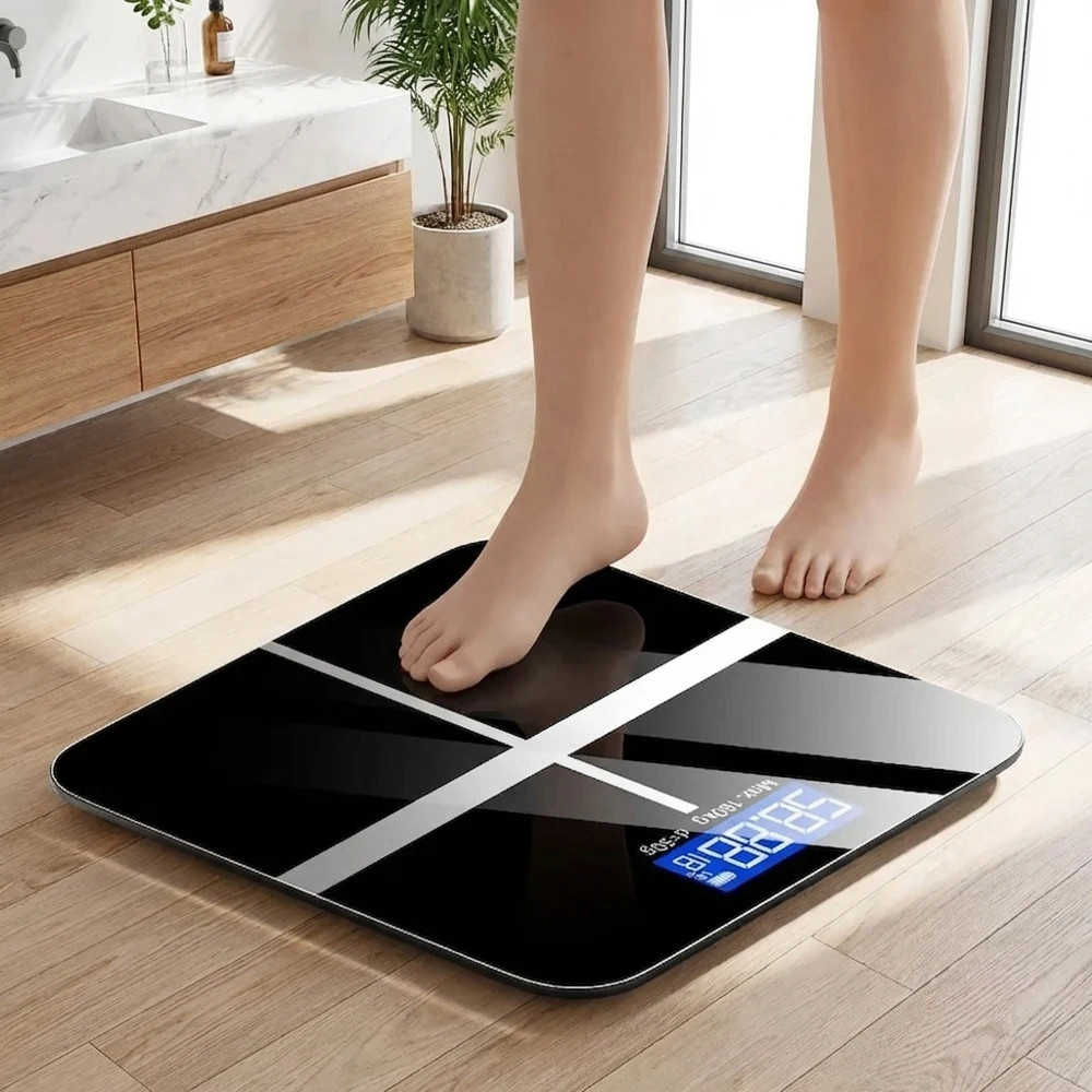 Digital Bathroom Scale High Precision LCD Display 396LB Capacity Accurate Weight gallery