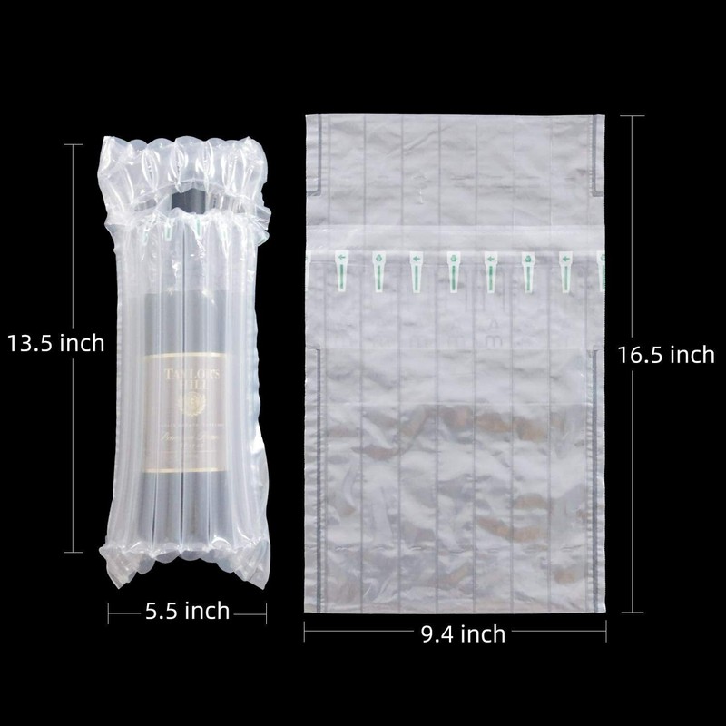 Wine Bottle Protector Bubble Cushion Wrap Sleeve Leak Proof Cushioning Wrap gallery