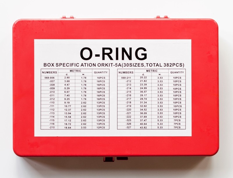 Inch O Ring Kit Assortment NBR 70A | (30 Sizes, Total 382 pcs) by EAI gallery