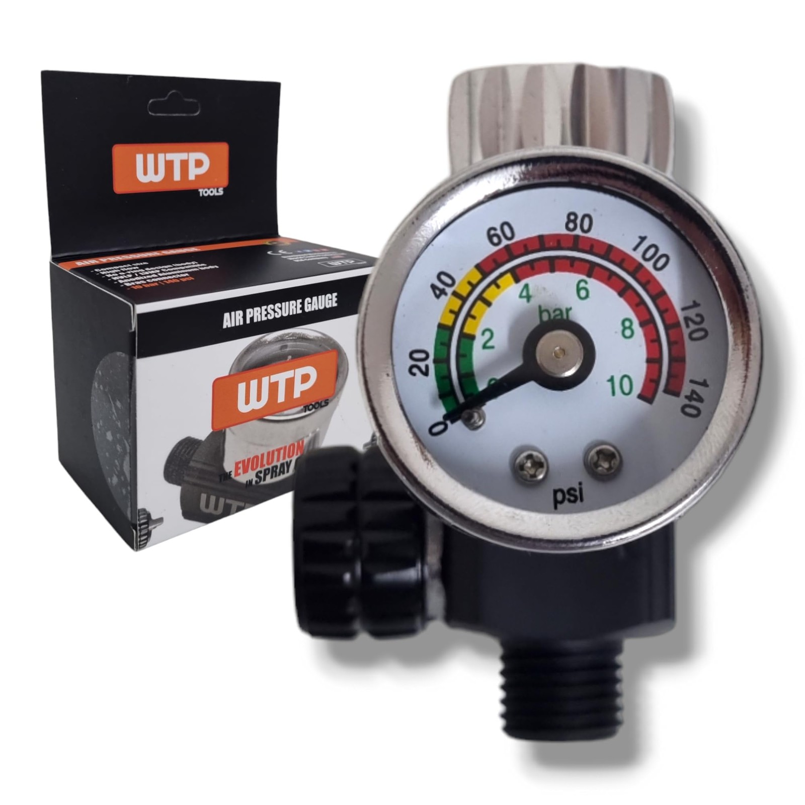 Spray Paint Gun Air Pressure Regulator WTP TOOLS with Gauge 0 to 140 PSI - Ai... gallery