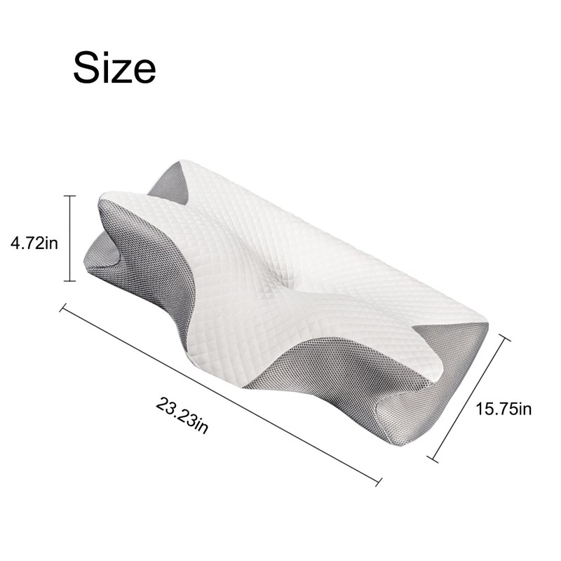Doreve Cloudfaser Pillow, Cervical Neck Pillow, Dreamers Relief Pillow for Pa... gallery