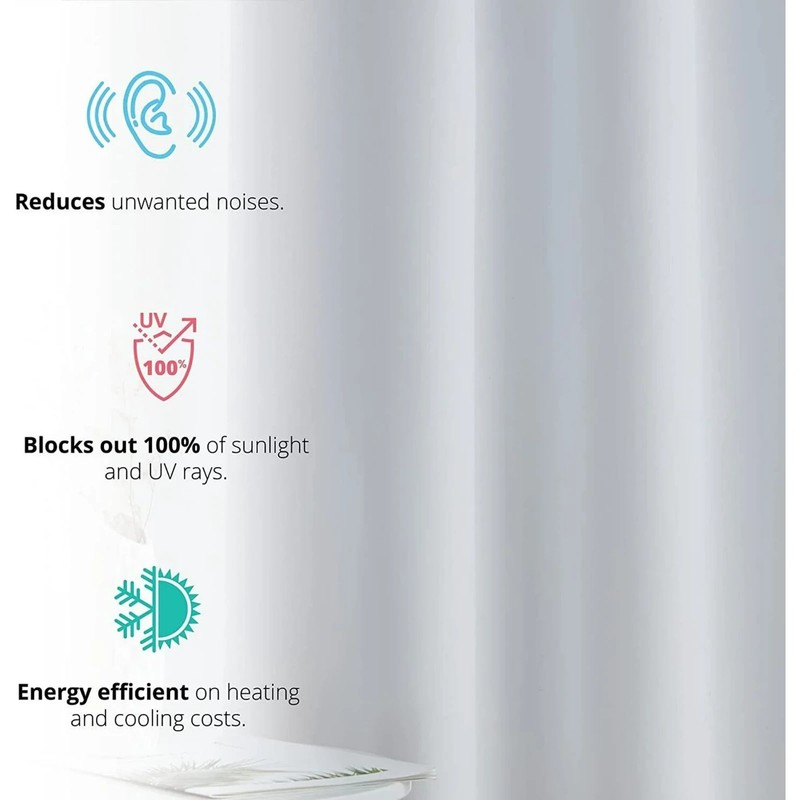 NEW 2 PANEL SOLID LINED THERMAL BLACKOUT GROMMET WINDOW CURTAIN DRAPE NEW JK64 gallery
