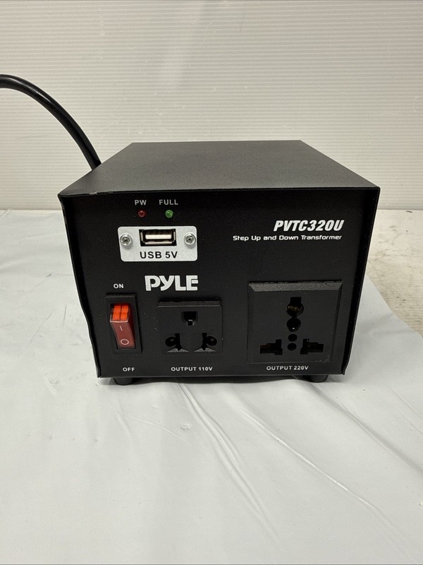 Pyle Step Up & Down Voltage Converter Transformer w/ USB Charging Port PVTC320U gallery