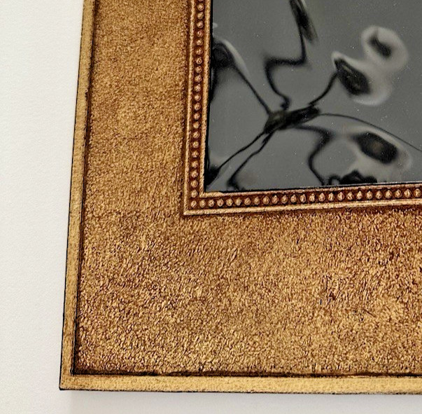 Elaborate Easel Back matting Outside 8x10 Opening 3.625"x4.625" GOLD BRONZE BRN gallery