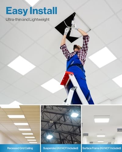 2x2 LED Flat Panel Light - Dual CCT 4000K/5000K/6000K, 30W/35W/40W, 5200 Lumens, gallery