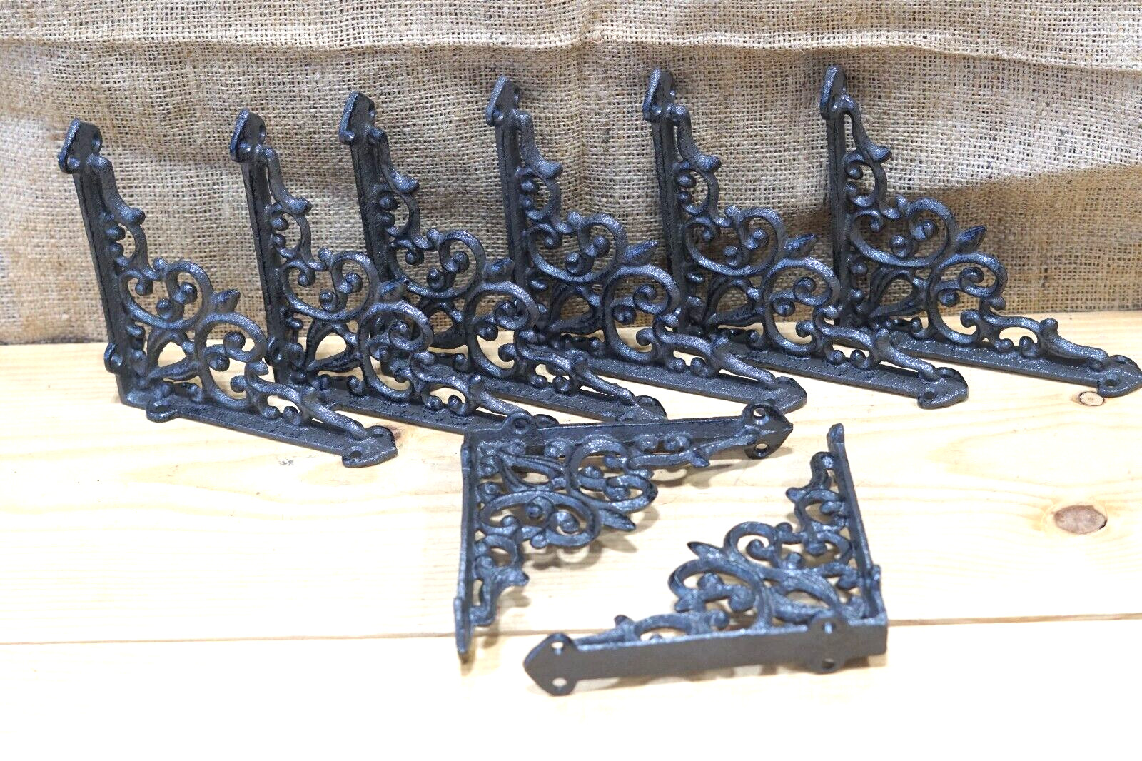 8 Antique Style Shelf Brace Wall Bracket Cast Iron Brackets Corbels Victorian gallery