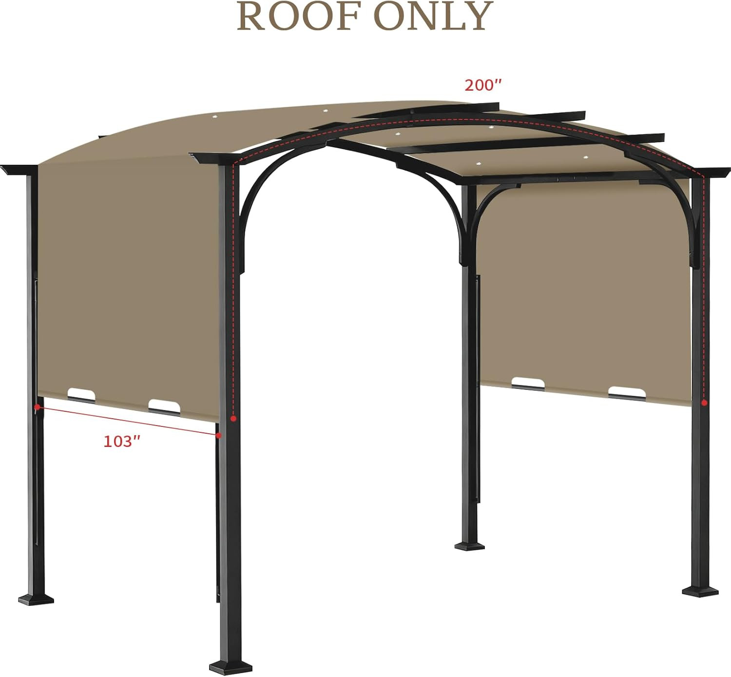 Pergola Canopy Replacement Cover for Lowe'S Allen + Roth 10X10 Ft Freestanding P gallery