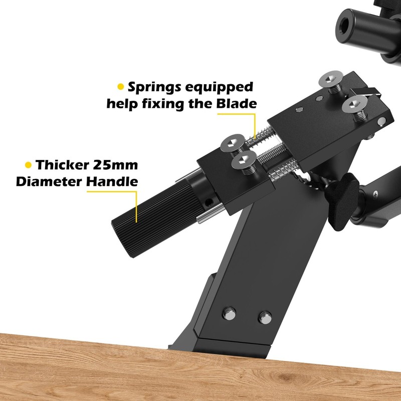 Lawn Mower Blade Sharpener 15°-45° Adjustable Frame-Suit for Right & Left Blades gallery