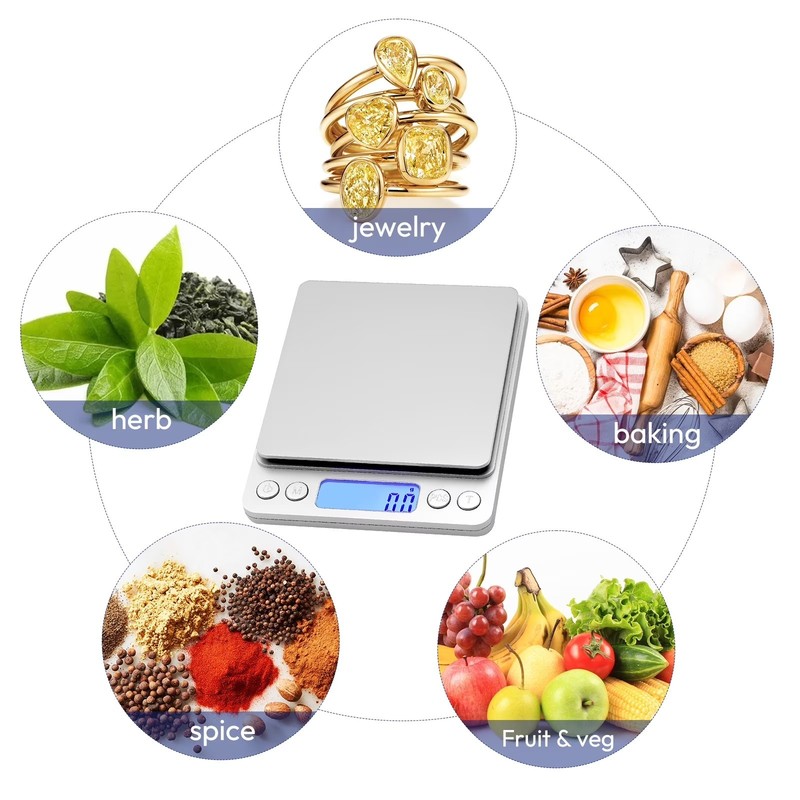 High Precision 0.1g Pocket Kitchen Scale, for Coffee Herb Spice Jewelry Food gallery