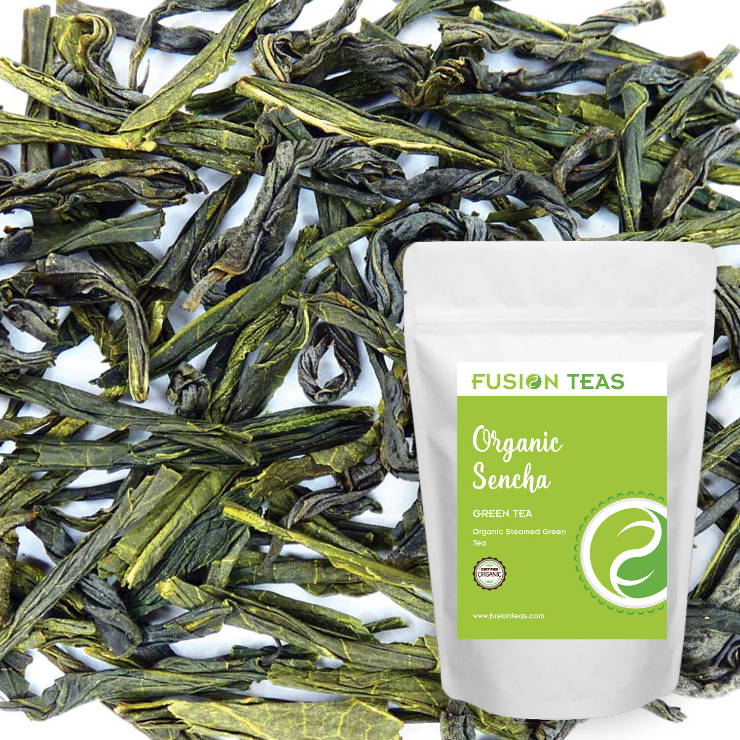 Sencha Green Tea - Organic Japanese Loose Leaf - Fusion Teas gallery