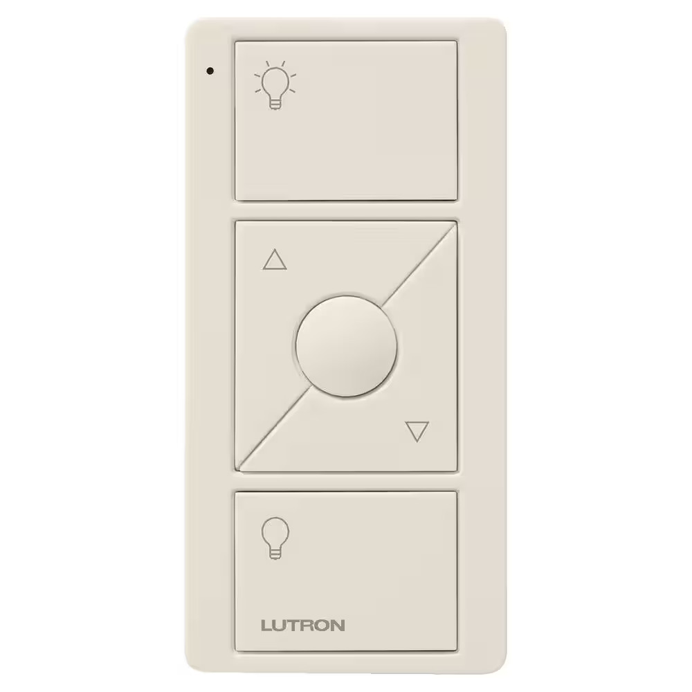 Pico Smart Remote (3-Button, Dimming) for Caseta Smart Dimmer Switch, Light Almo