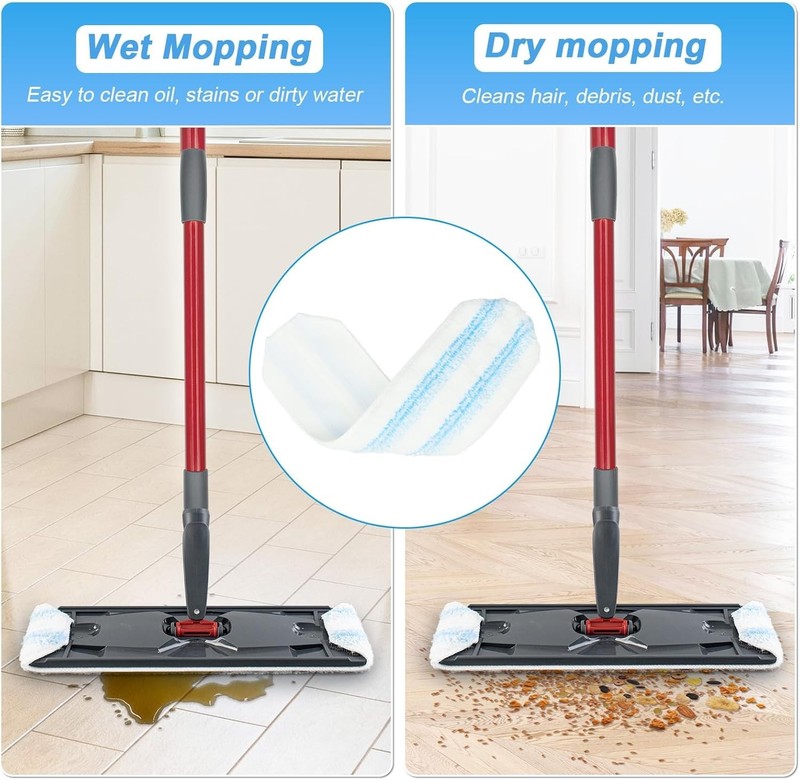 Mop Pads Replacements Compatible with O Cedar H2prO Flat Mop System Microfibe... gallery