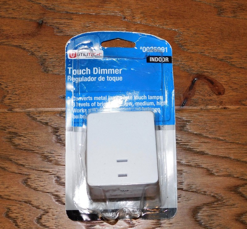 NEW Utilitech White Touch Dimmer Lamp Control #0025991 Metal Lamp 3 Levels gallery