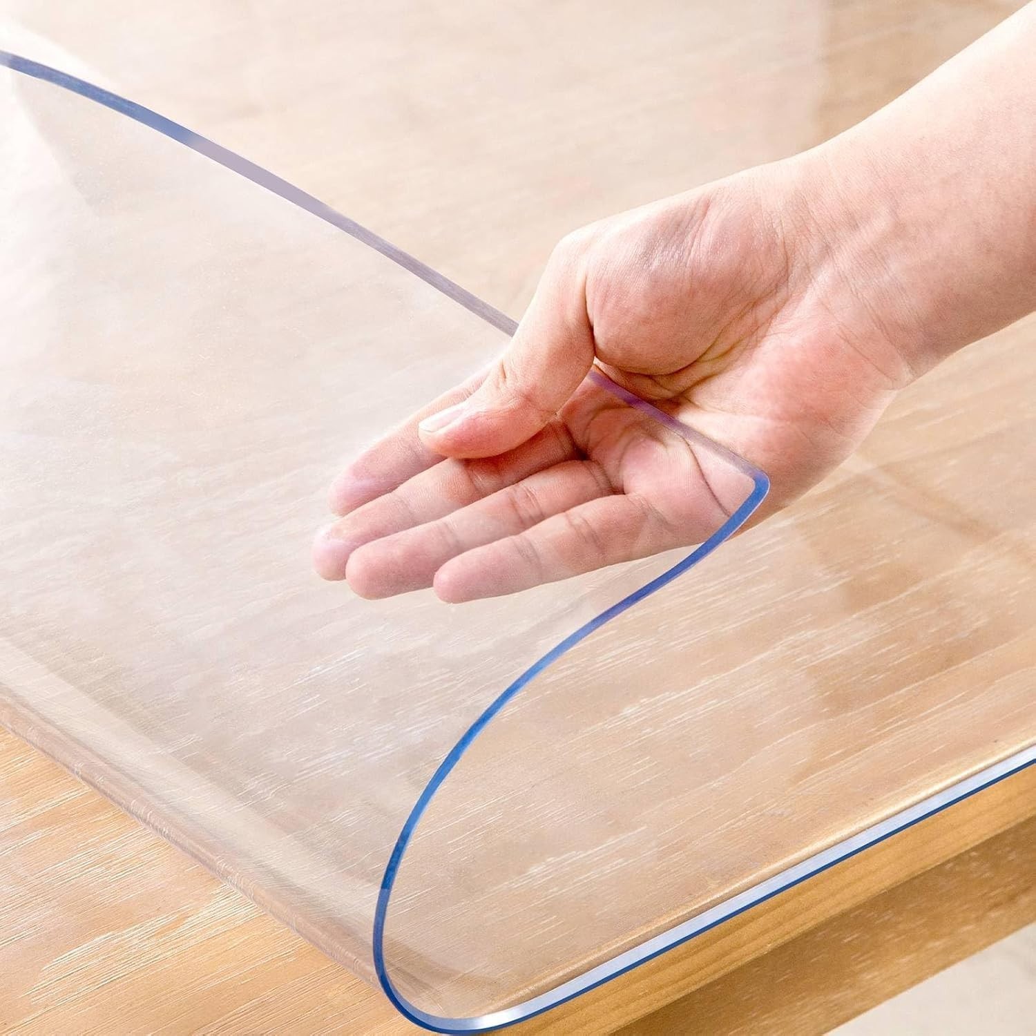 19 x 60 Inch Clear Table Cover Protector, 2mm Thick Clear Table Protector for... gallery