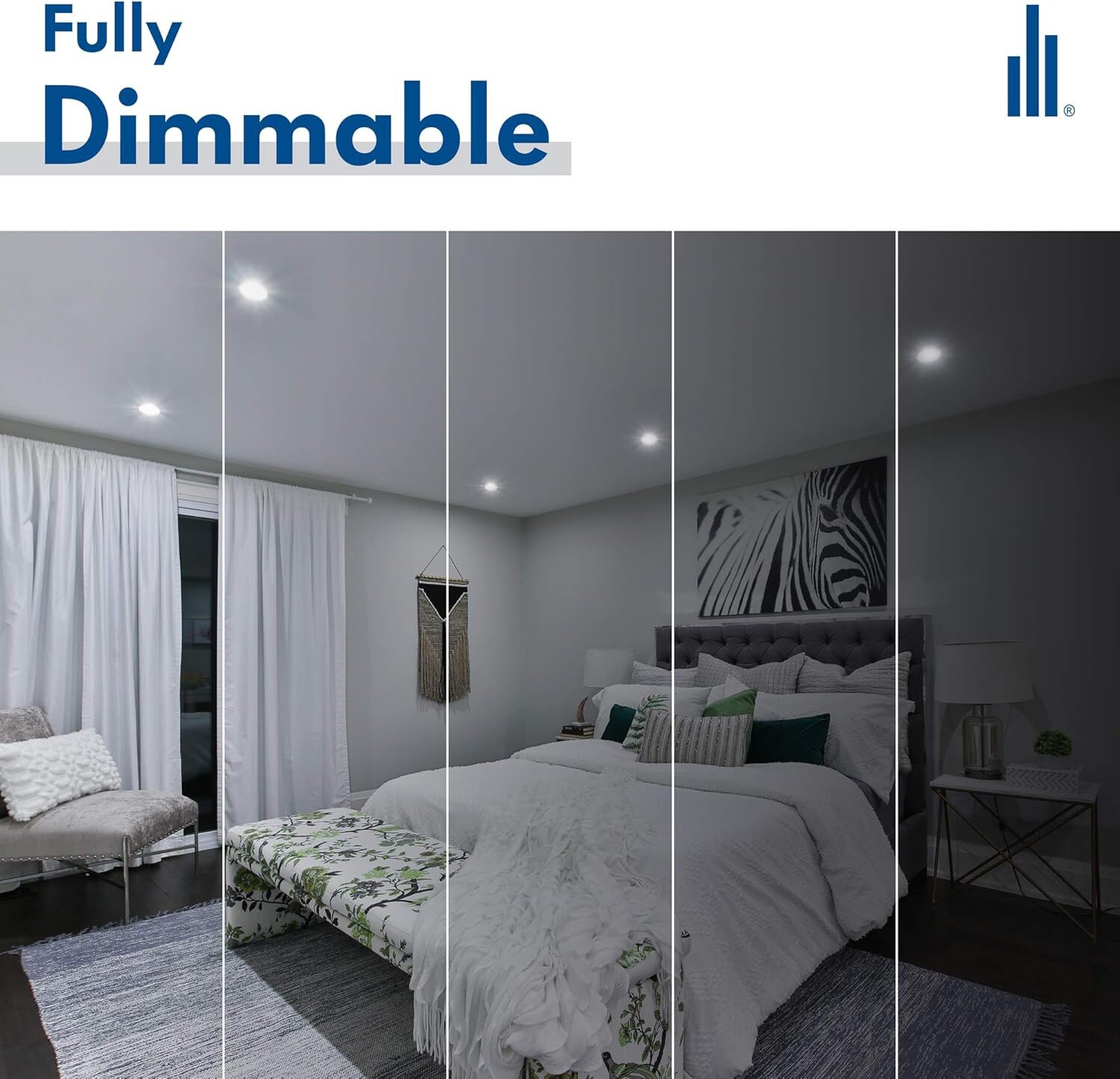Hyperikon BR20 LED Bulb Dimmable 8W=50W, Flood E26 Base 2700K Warm White - 4 Pk gallery