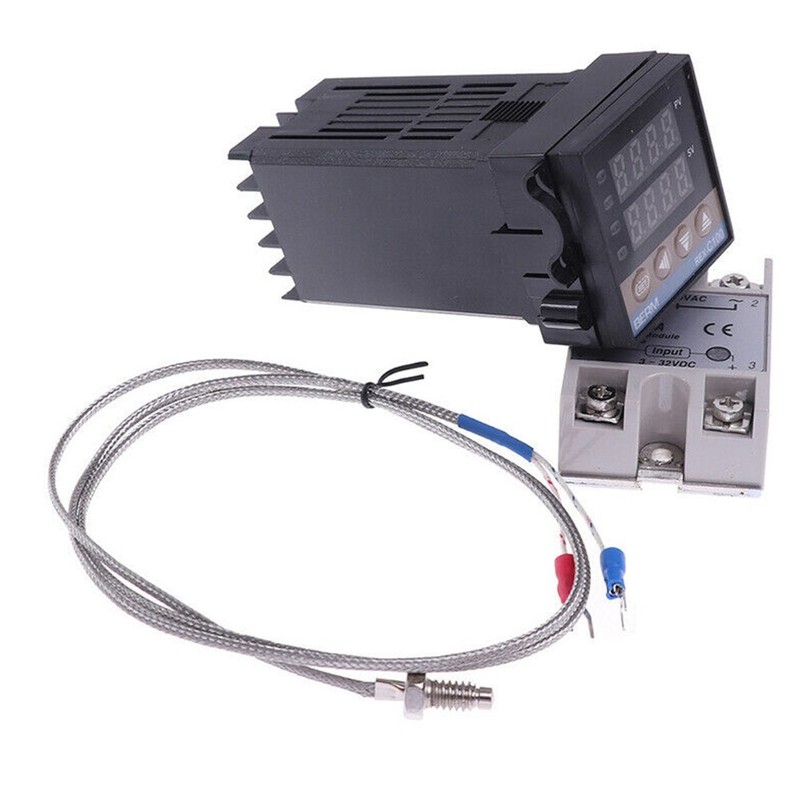 REX C100 FK07 V Temperature Controller with High Accuracy K Thermocouple Probe gallery