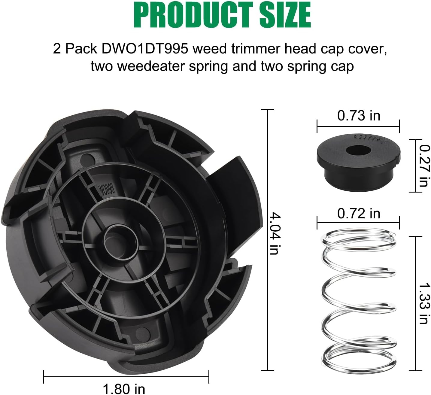 2-Pack Replacement Weed Trimmer Head for Dewalt 20V DCST922P1 DCST922B DCST972X1 gallery