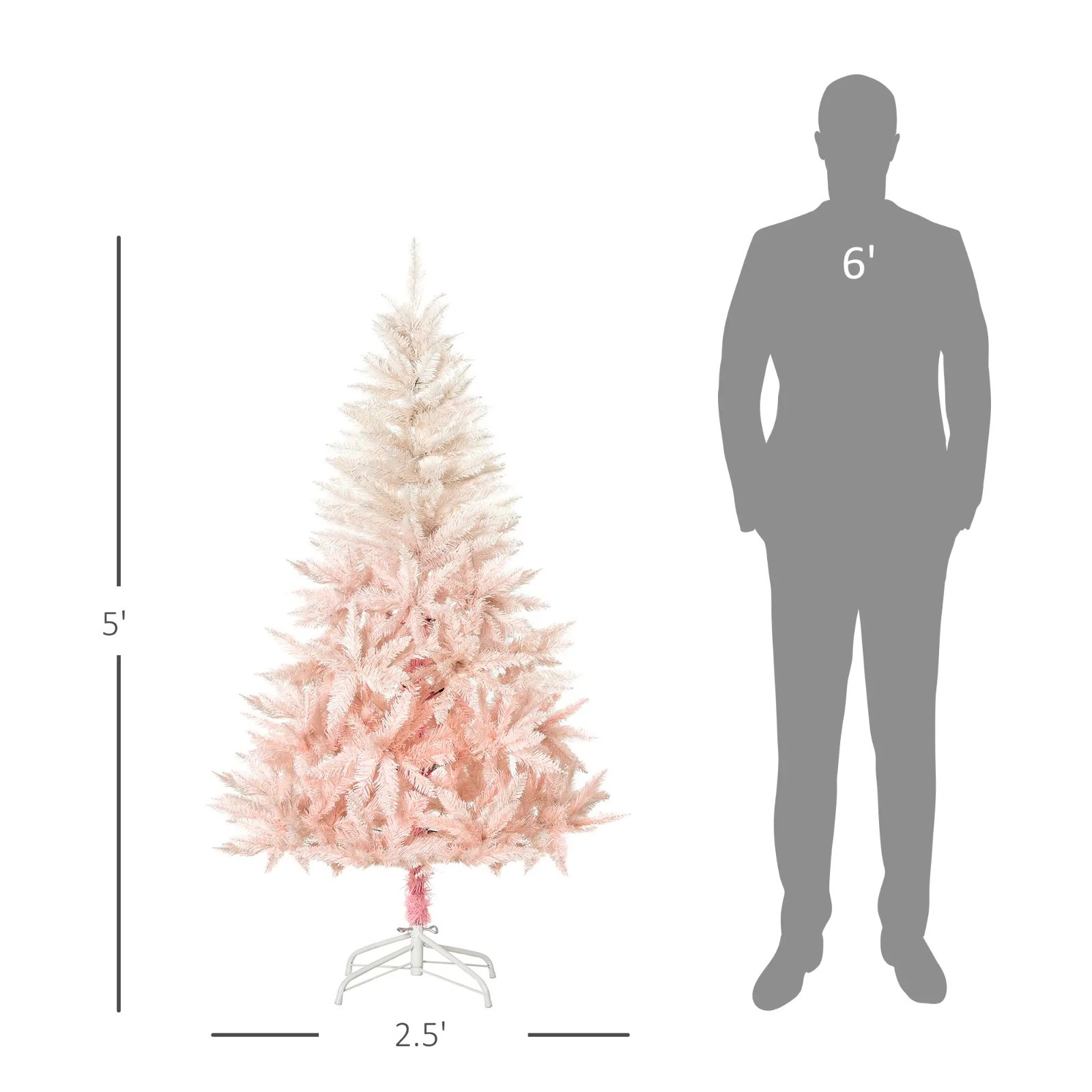 ❄️FREE SHIPPING!❄️Christmas Tree, Full Body 5 Ft Hinged, Unlit, 450 Branch Tips! gallery