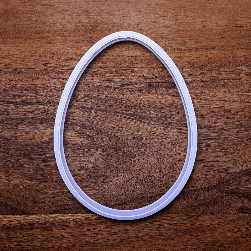 Easter Egg Cookie Cutter & Stamp Set: 2" to 10" Fondant Spring Baking Clay Mold gallery
