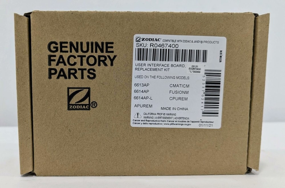 Zodiac Jandy R0467400 PCB User Interface Board for AquaPure Purelink Etc. OEM