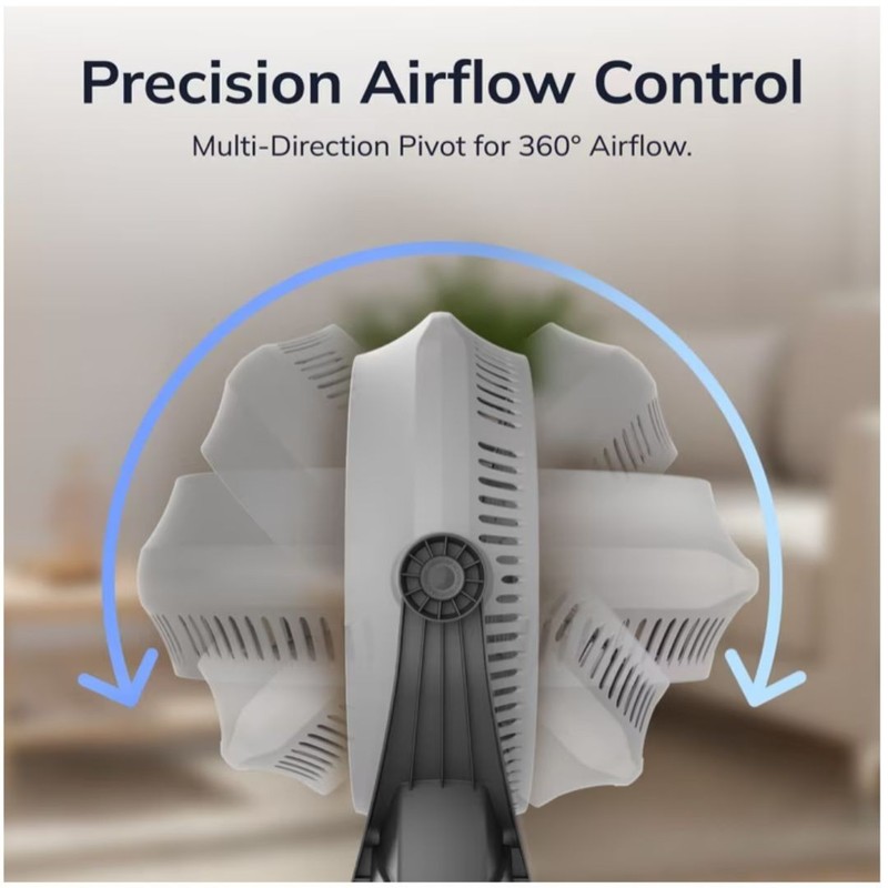 Lasko Wind Machine 20" Pivoting Floor Fan with 3 Speeds, Gray gallery