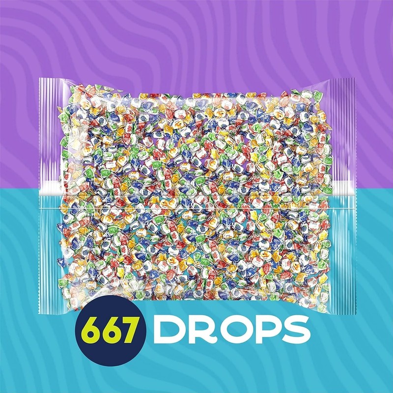 Colombina Delicate Fruit Drop 4 Assorted Flavors Bulk Delicious Candy (2.2 LB) gallery