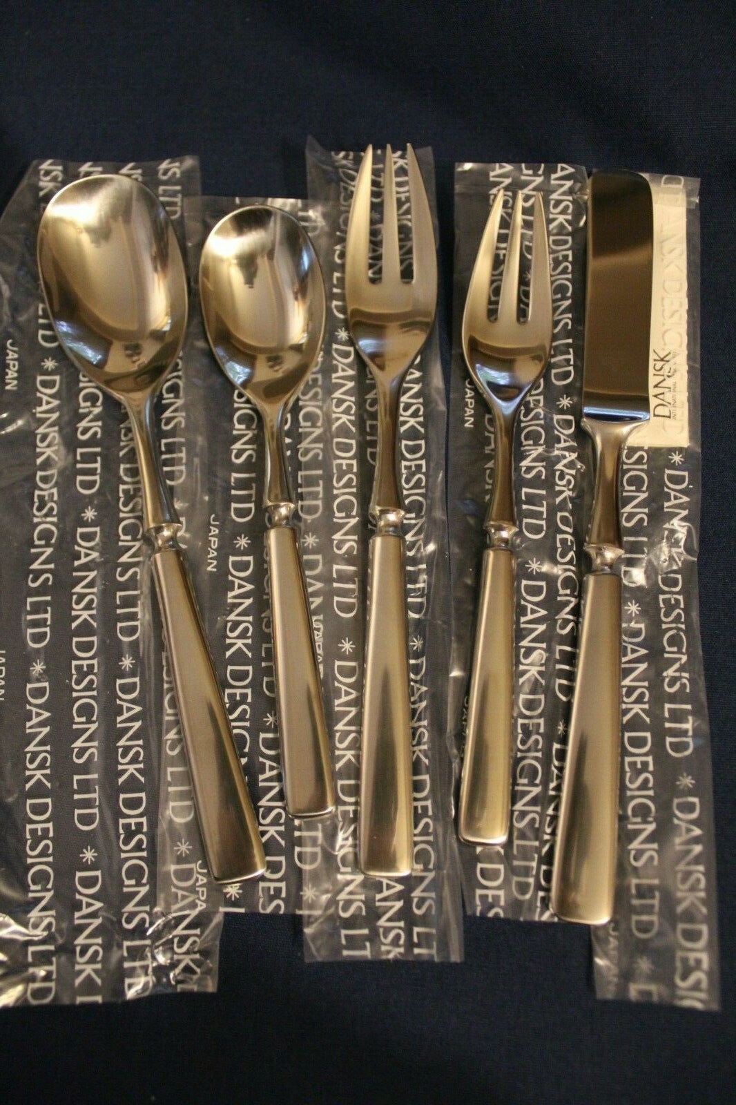 Dansk Stainless ANVIL Open Stock Unused 18/8 IHQ Satin Flatware Japan gallery
