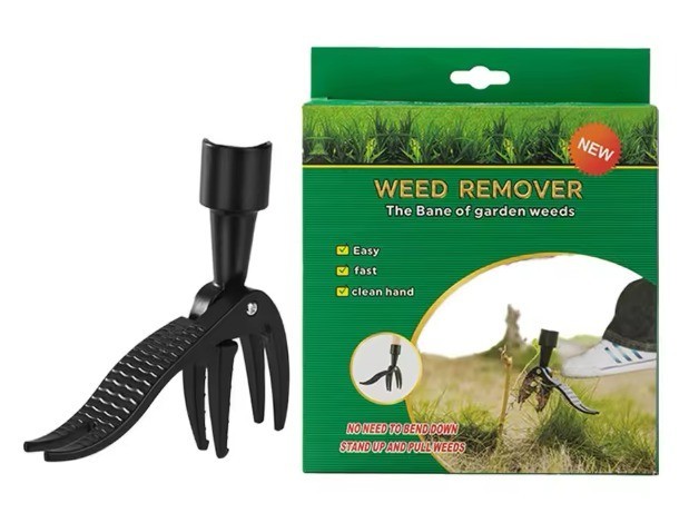Weed Puller Stand Up Weeder Long Handle Root Remover Garden Tool gallery