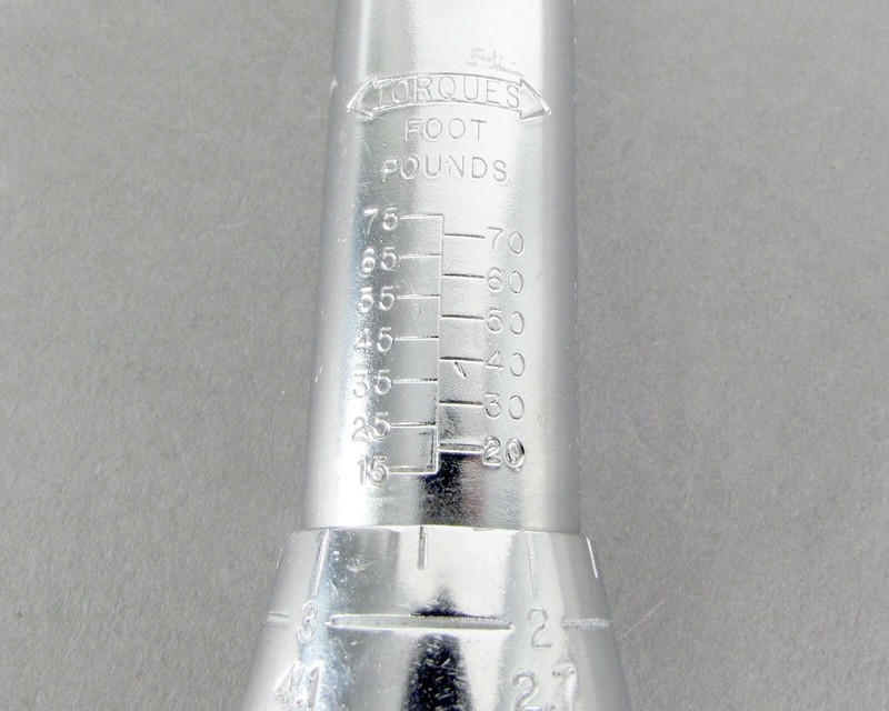 Utica CH-75F Micrometer Adjustable 'Size B Torque Wrench 15-75 in/lb Handle Only gallery