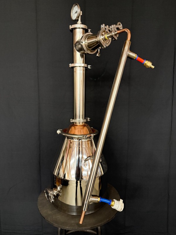 Pot Still - Entry Level 8 gallon 3 inch stainless steel fractionating column gallery