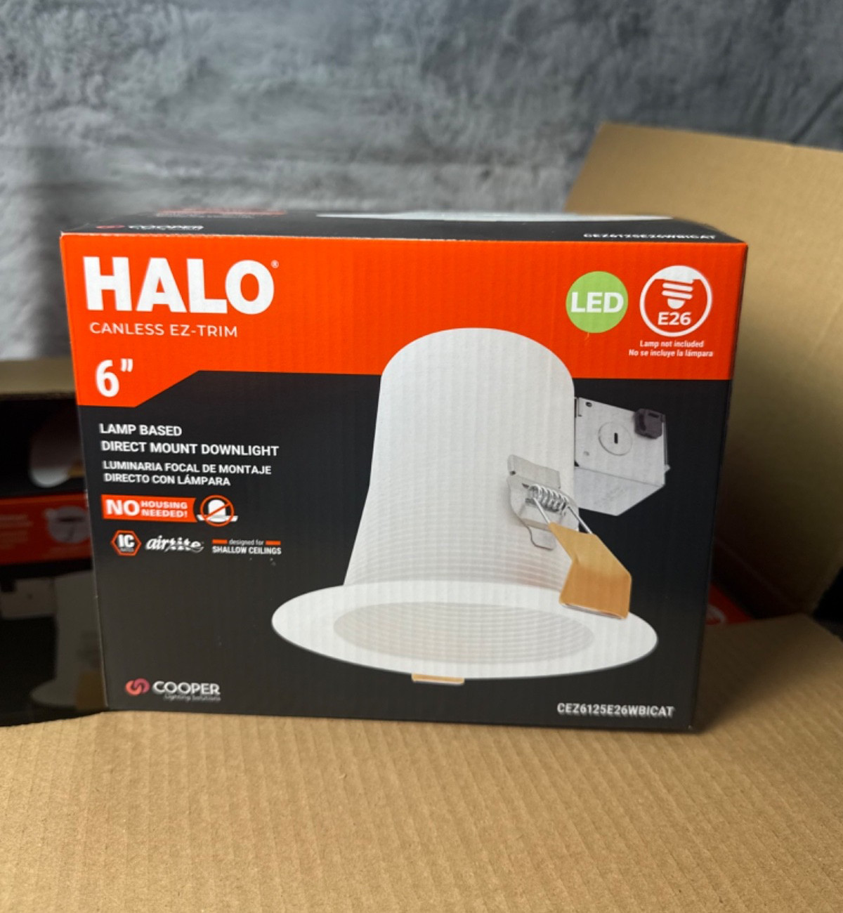 (4 Pack) HALO 6" LED Lamp Based Direct Mount Recessed Light Canless EZ-Trim gallery