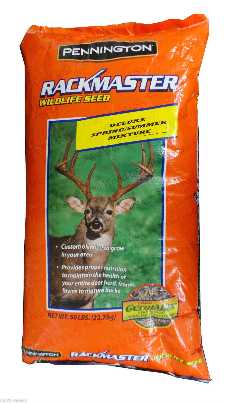 Pennington Rackmaster Spring/Summer Mix Food Plot Seed - 25 Lbs. Bulk gallery