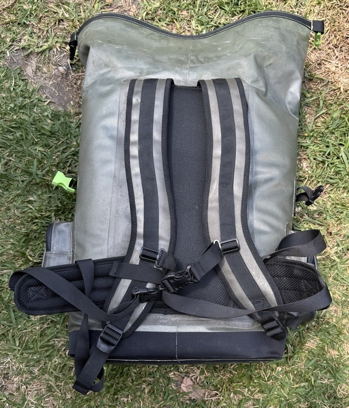 ECO Hiking Backpack Water Resistant Adjustable Green Black 4